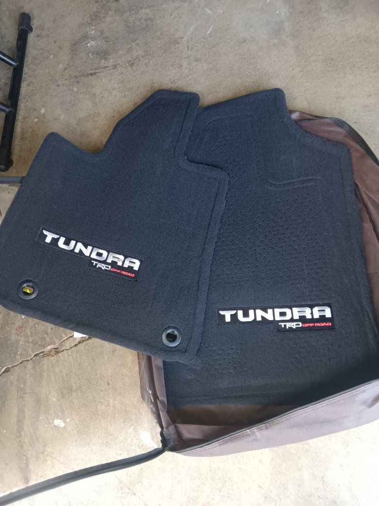 Toyota Tundra TRD Off Road Carpet Floor Mats Pair - Black