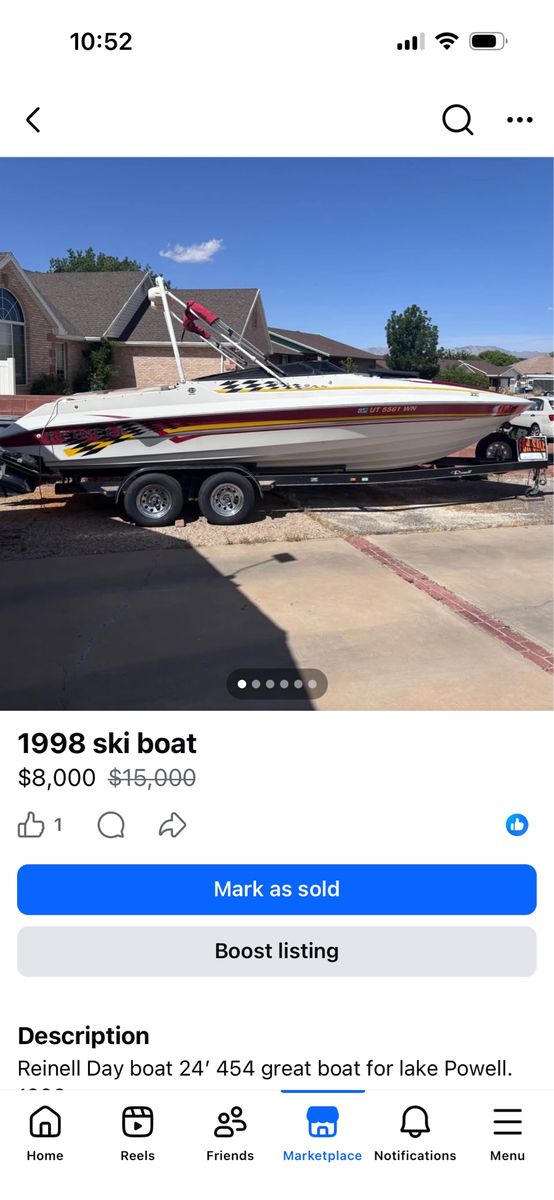 1998 Reinell boat