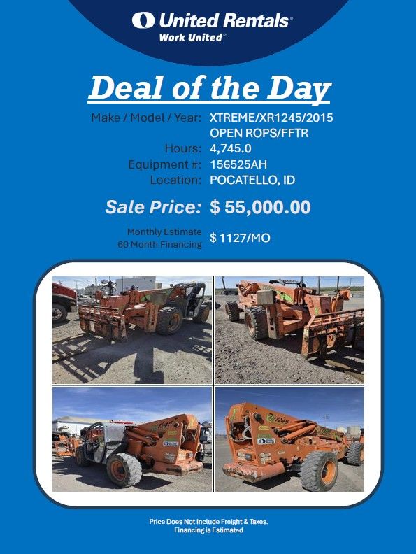 Forklift Reach 12K Xtreme  2015  4745 hrs rent ready