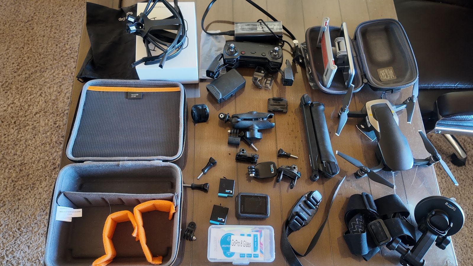 DJI Mavic Air Drone Fly More Combo with GoPro Hero 8 & Accessories