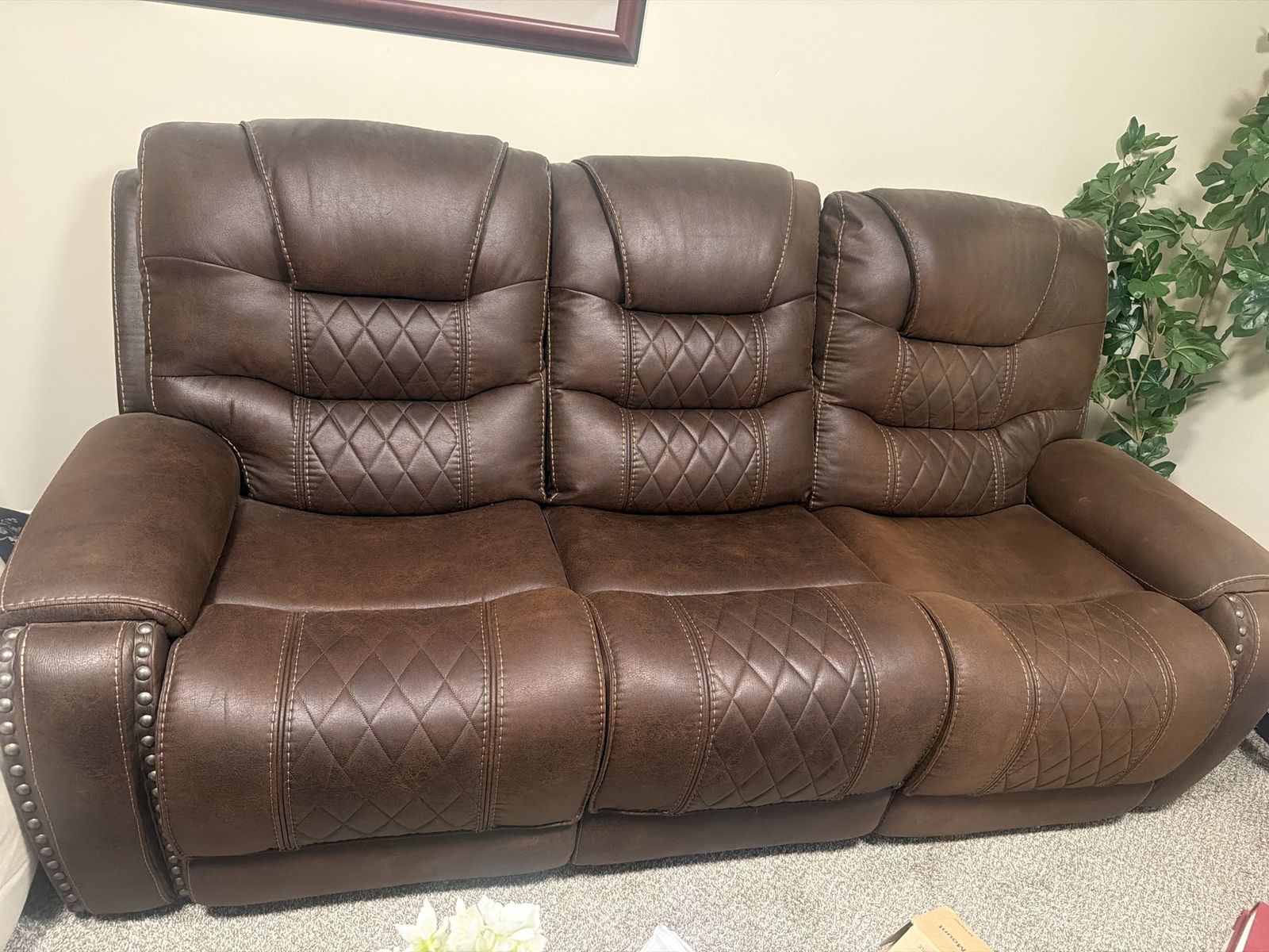 Leather couch