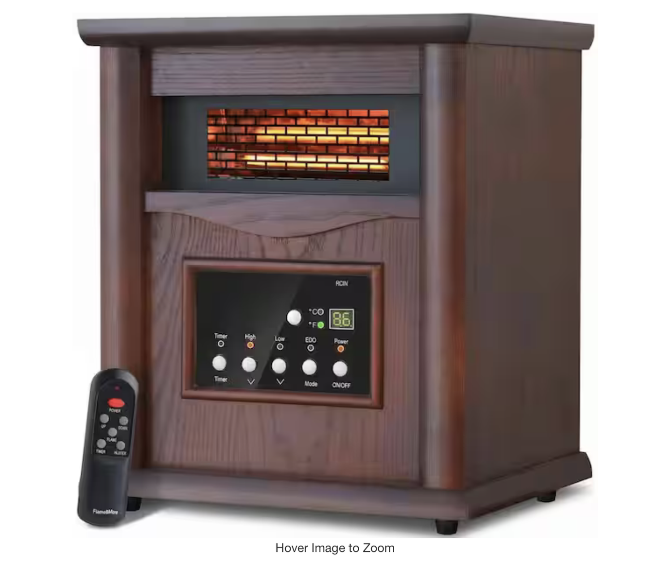 Brand new 1500W Electric Infrared Radiant Cabinet Space Heater for Indoor Use