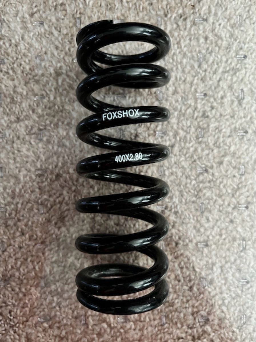 FOX Steel Rear Shock Coil Spring - 400 lb. x 2.8”