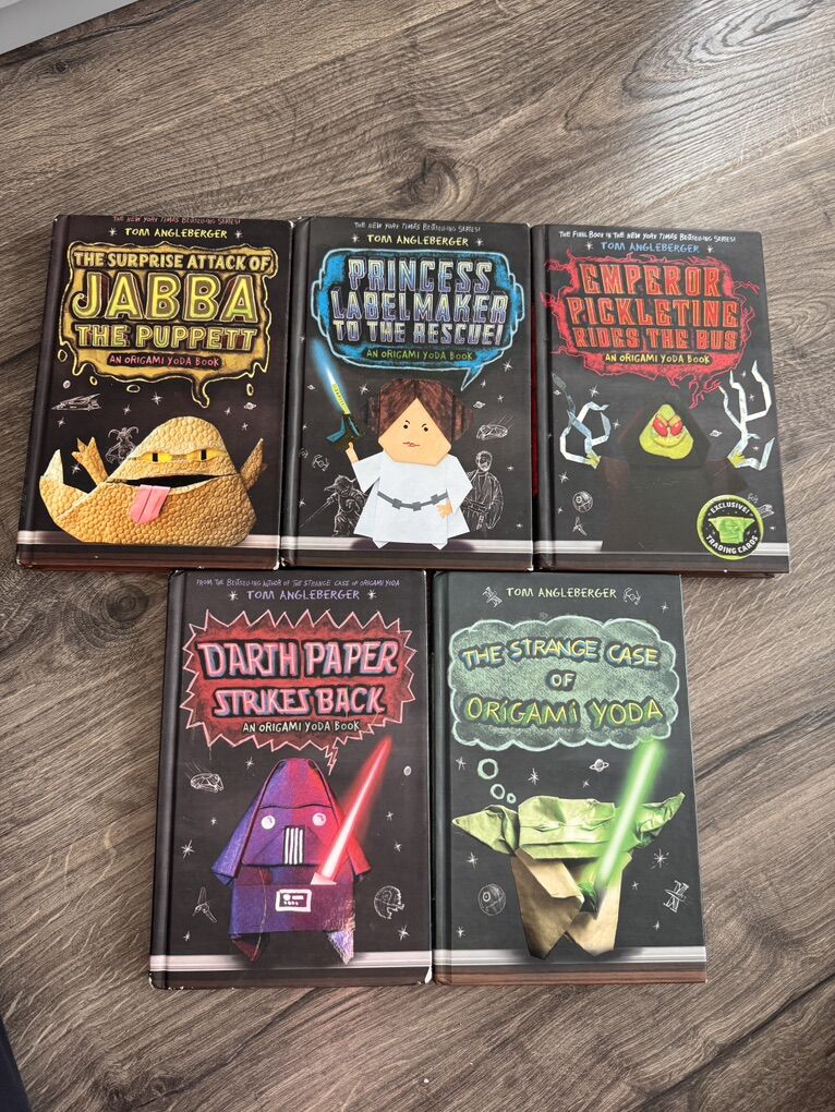 Set of 5 “Origami Yoda” Series Hardcover Books
