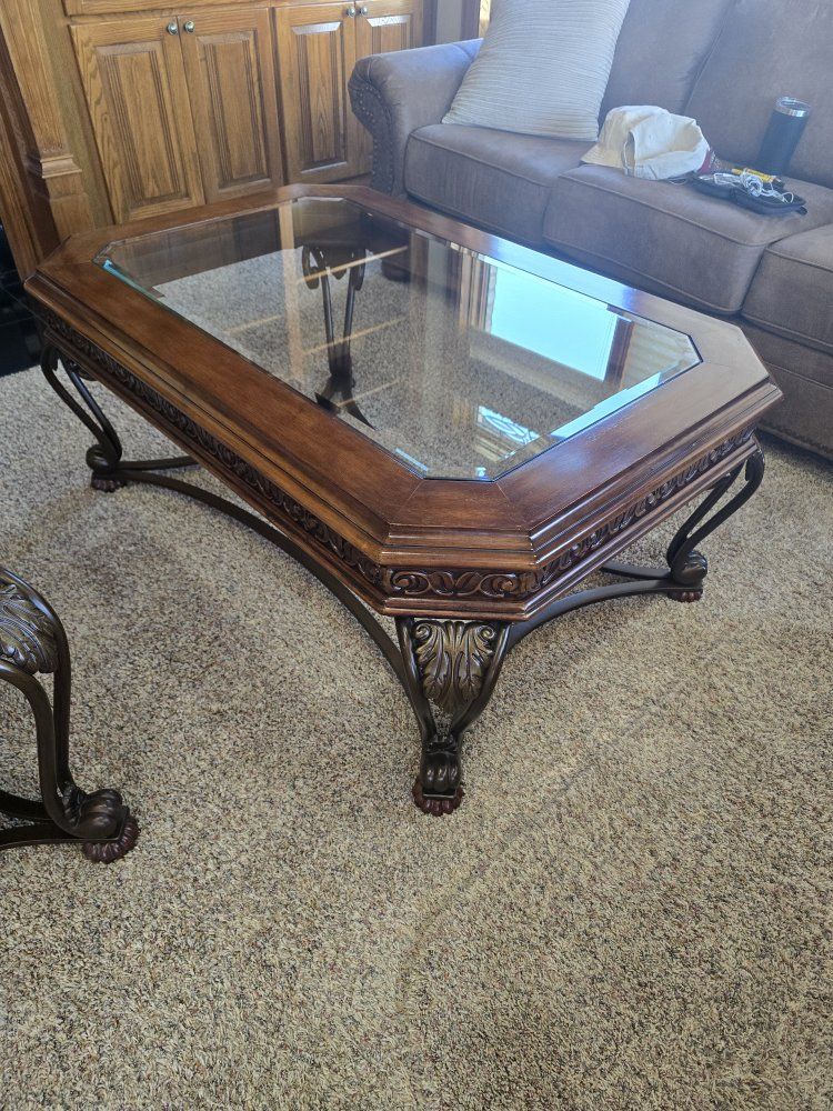 Ashley furniture table and end table