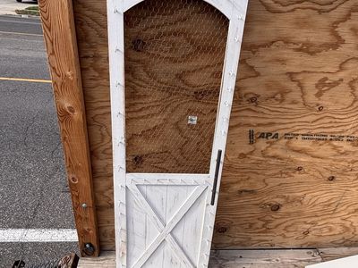 Rustic White Jewerly Holder Faux Door