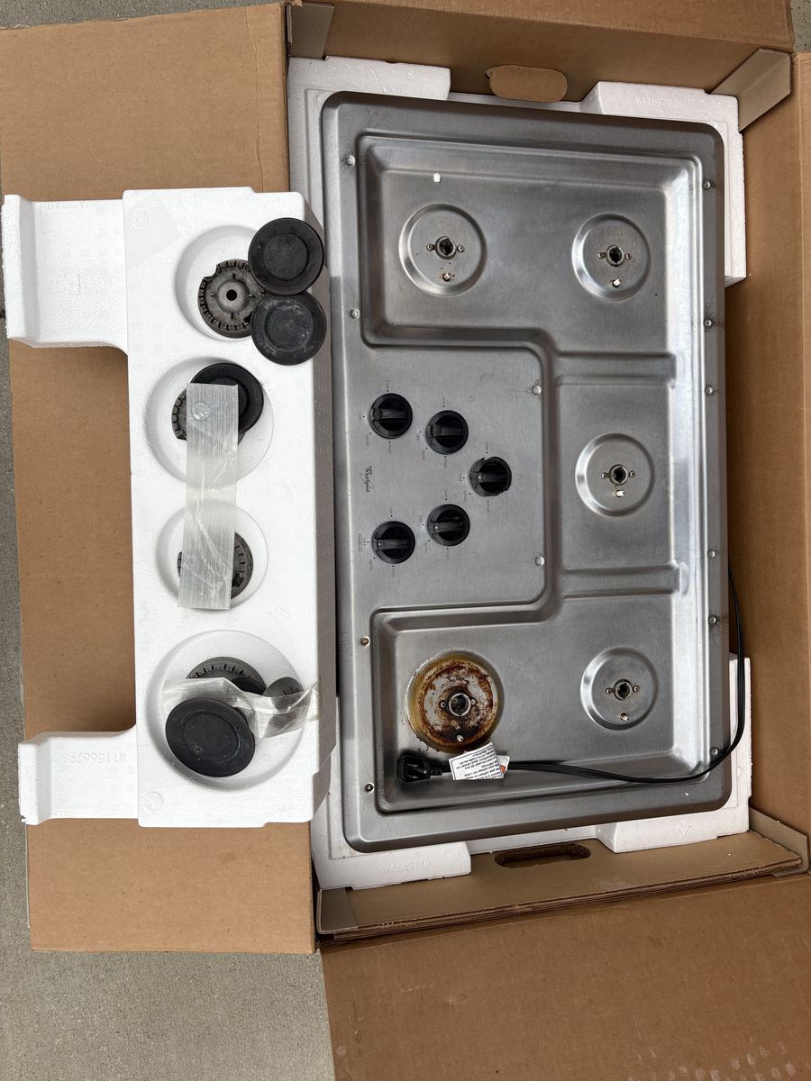 Whirlpool 5 Burner Gas Cooktop