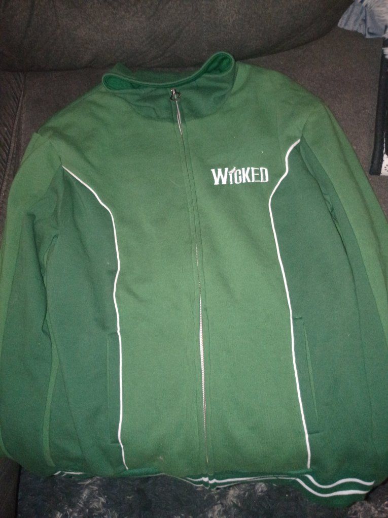 Wicked Green For Good Track Jacket - Women's Organic Cotton Blend - Size Large
