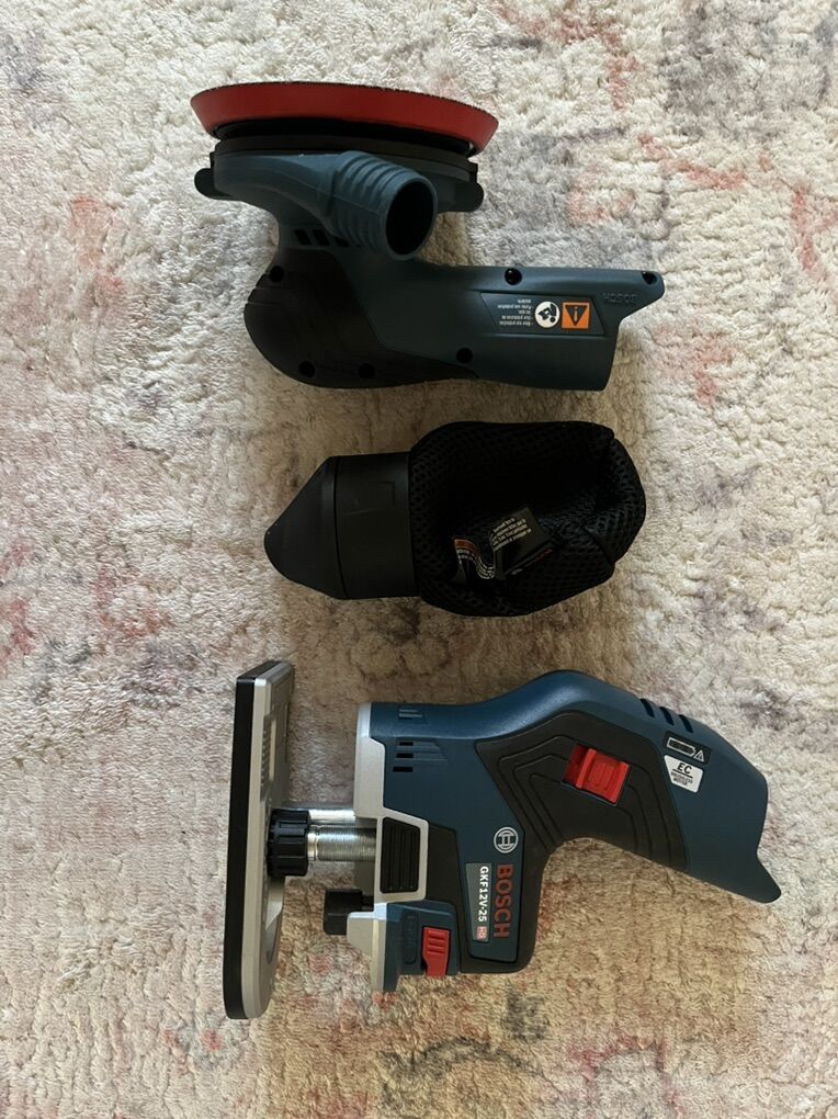 12v Bosch Sander & Router (Bare Tools)