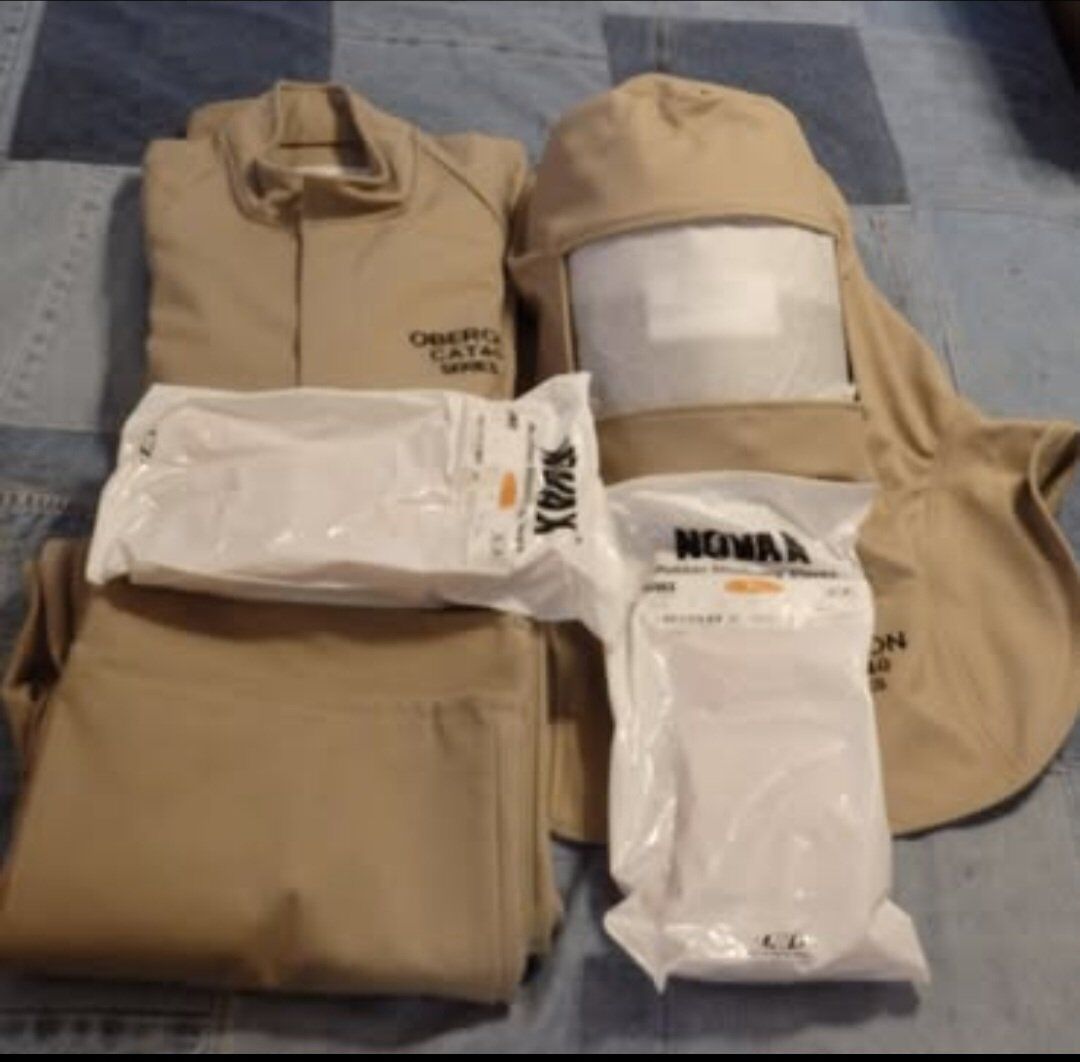 ARC FLASH SUIT CAT 40 SERIES LARGE BEIGE