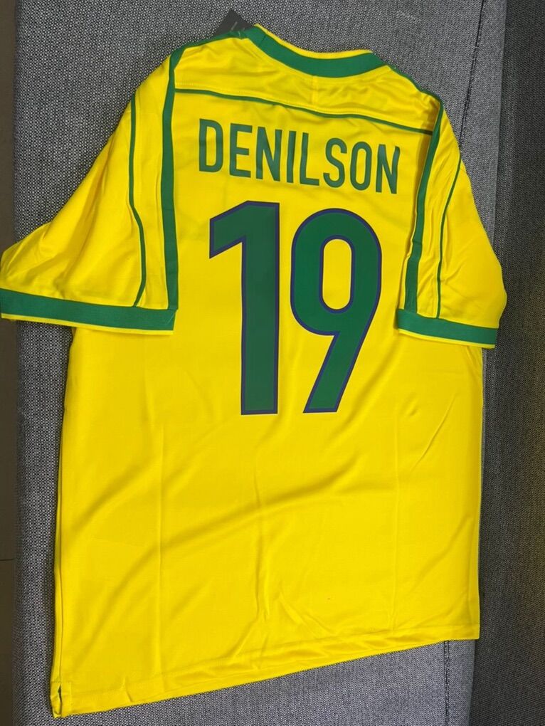 Denilson #19 | XL | Brazil 1998 Home Jersey