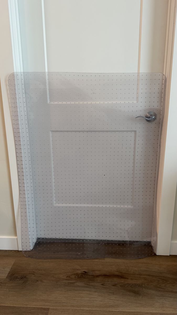 Clear Plastic Office Chair Mat for Carpet with Gripper Spikes
