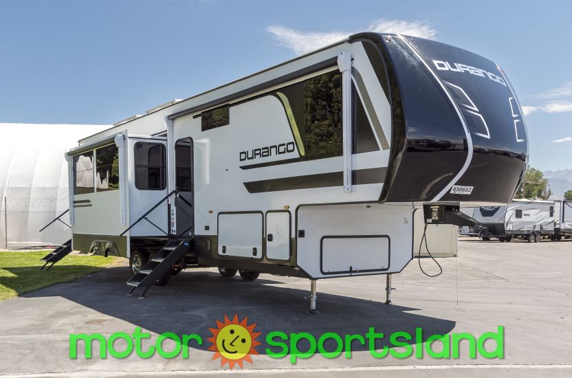 2026 Kzrv Durango 341RPT Rear Living Room U-Shaped Dinette Outdoor Kitchen