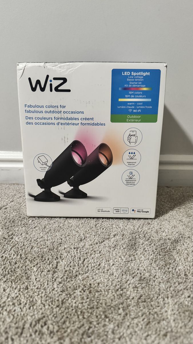 New WiZ Connected LED Outdoor Spotlight