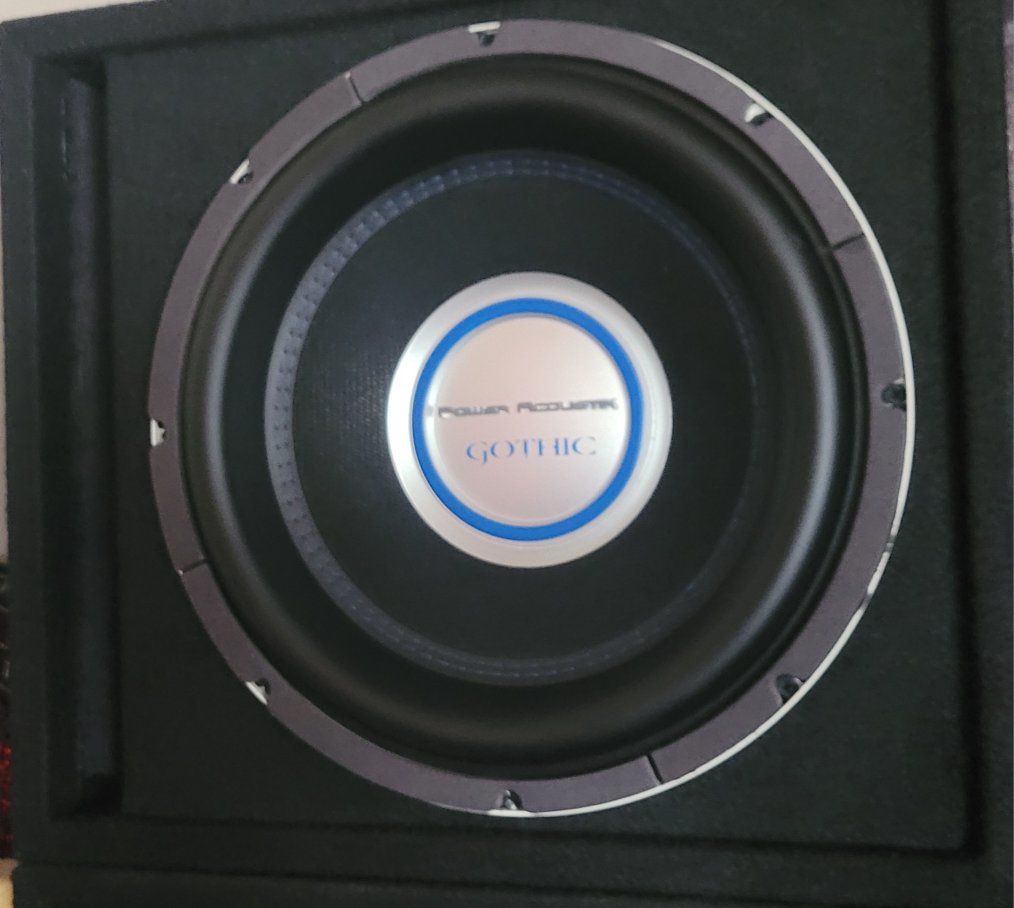 Two PA Gothic series 2500w 12 inch subs