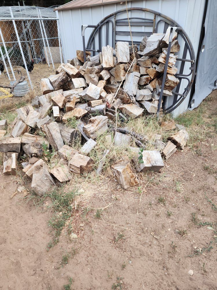 FREE! Split Firewood Pile - Outdoor Seasoned Wood Logs