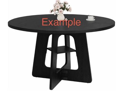 HM25601 Round Dining Table - Black