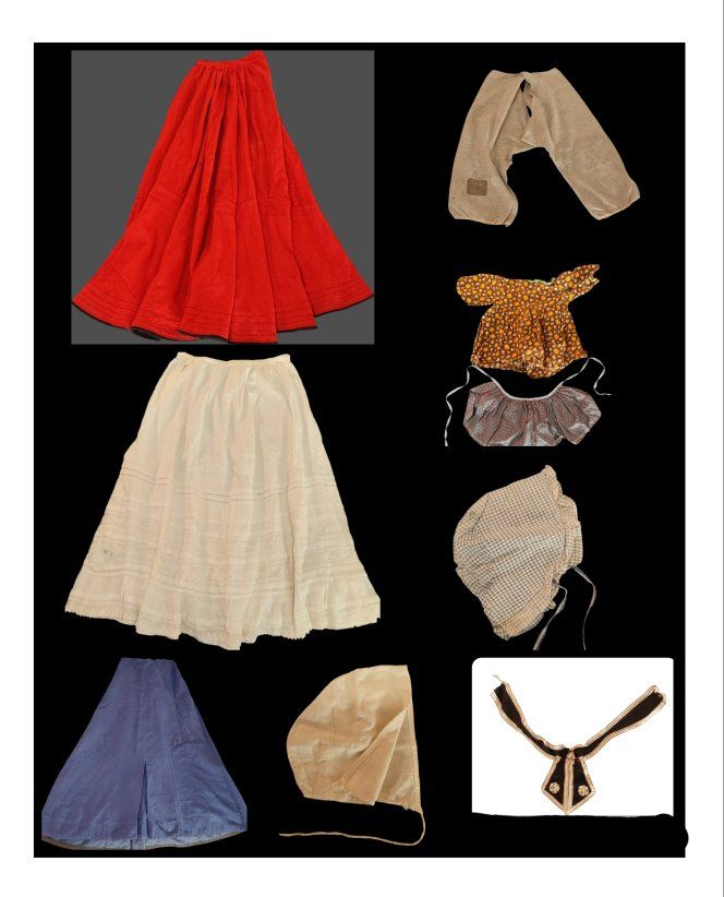 Antique ladies pioneer clothes LOT OF 8