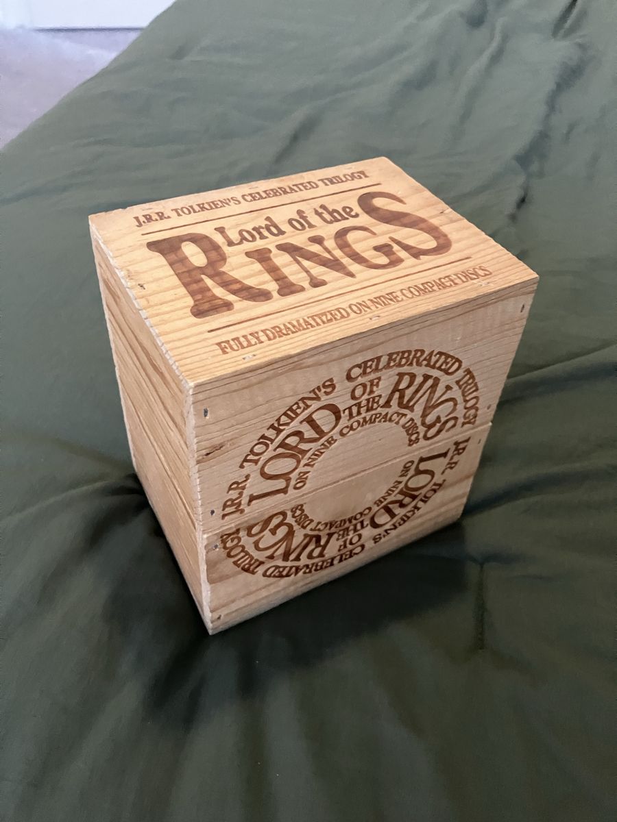 The Lord of the Rings Fully Dramatized 9-CD Set in Wooden Crate Collector’s Edition