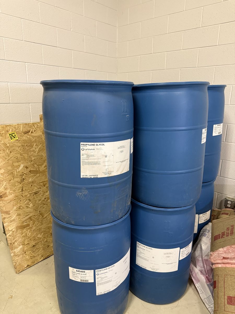 Large water barrels