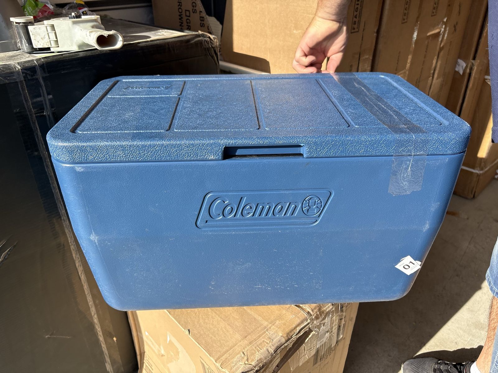 Coleman Blue Cooler Ice Chest PN 5242 Used