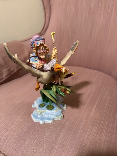 Mother Goose porcelain figurine from The Greenwich Workshop, designed by James C. Christensen.