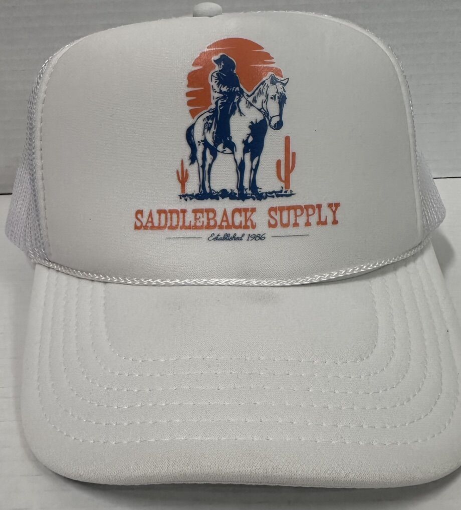Saddleback Supply White Rope Trucker Snapback