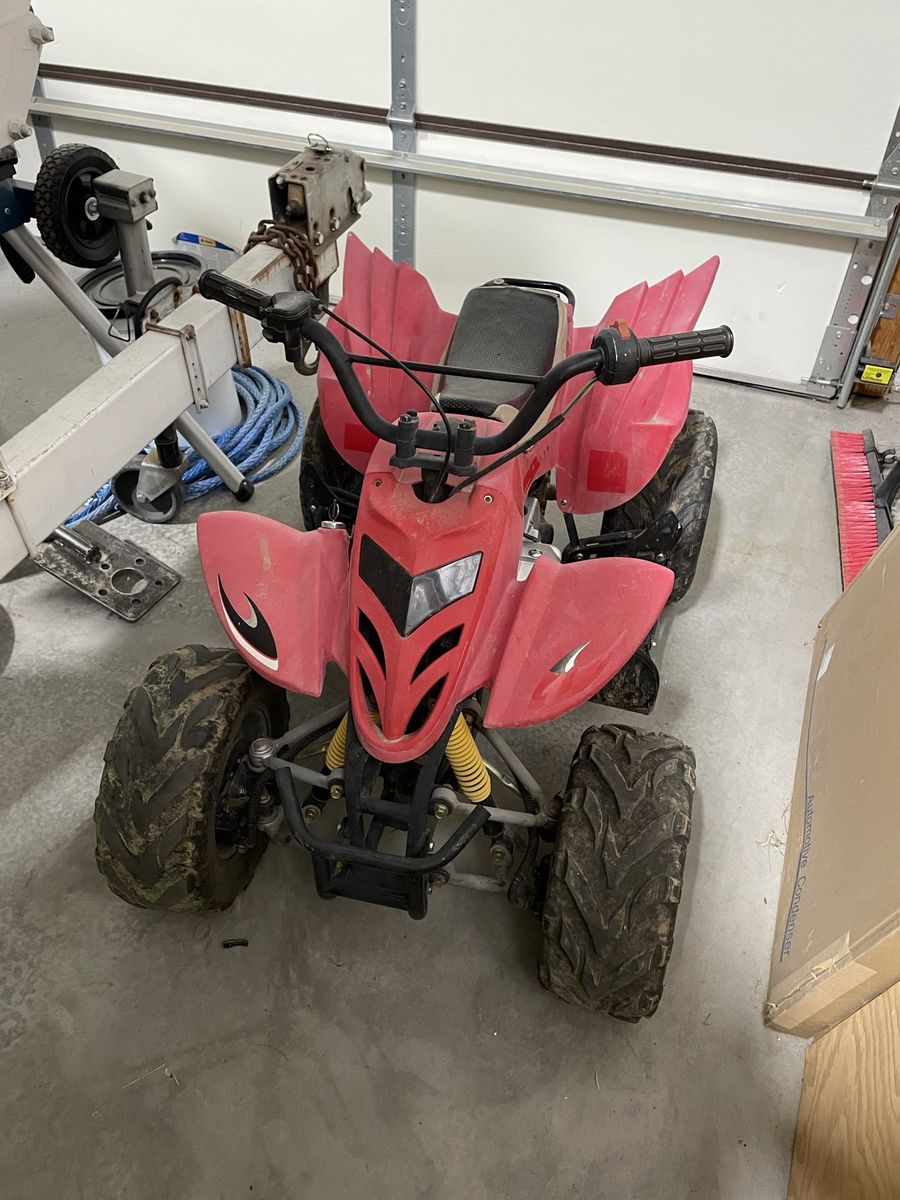 Used Red Kids ATV  90 cc