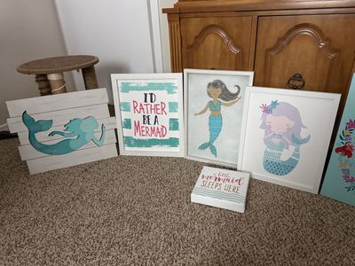 8 Mermaid Decor Pic Set