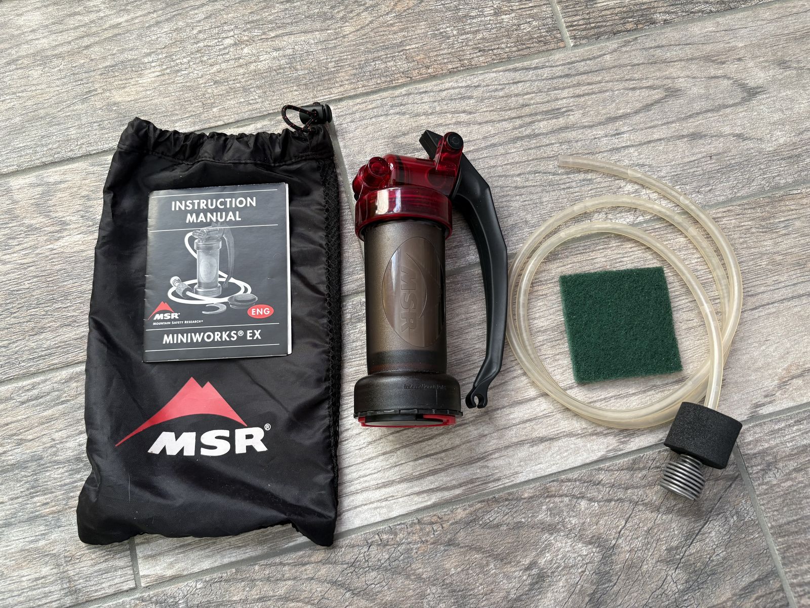 MSR Miniworks EX backpacking water filter