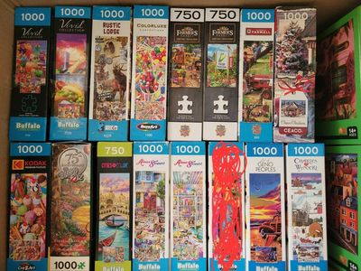 Jigsaw Puzzles - Prices vary. Used Beachy, Colorful