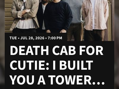 2 Tickets - Death Cab for Cutie: I Built You a Tower - Sandy Amphitheater, Sandy, UT - July 28, 2026, 7 PM