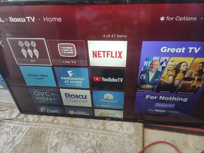 TCL ruku TV 49in
