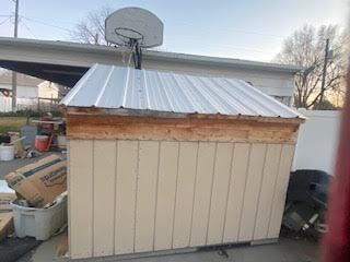 4x8 shed needs finishing into tool shed or chicken coop