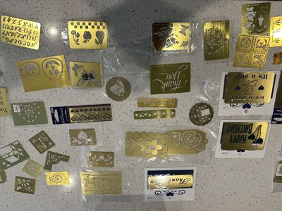 Vintage Brass Embossing Stencils