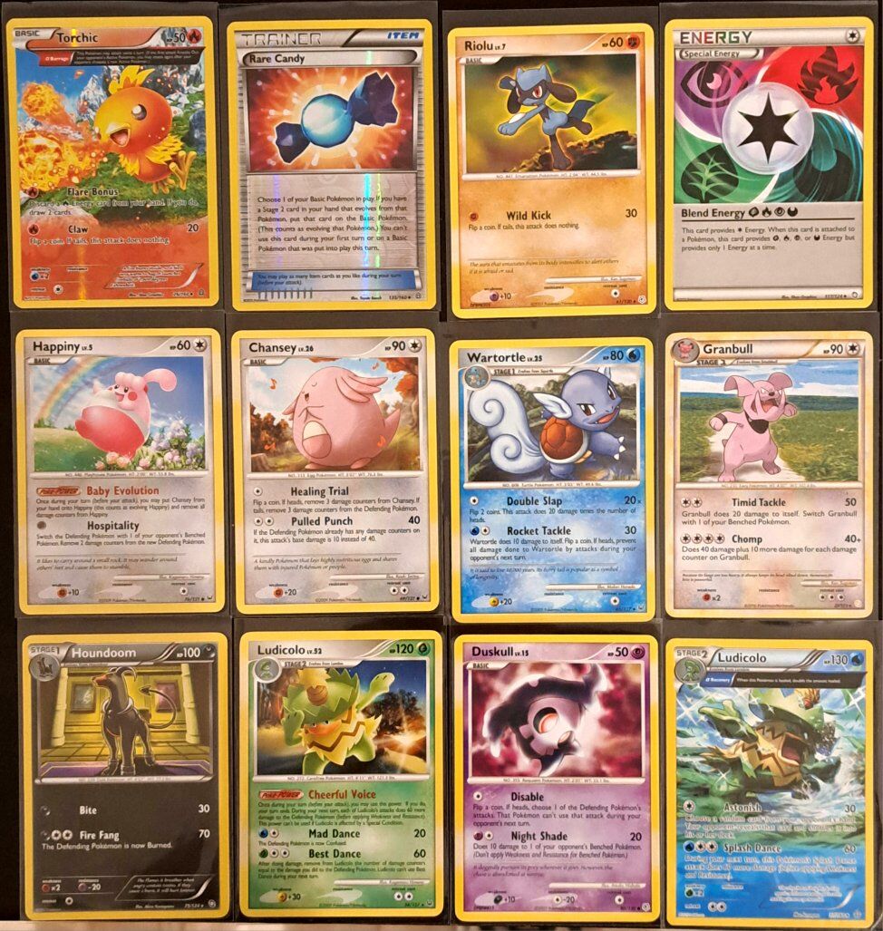Pokémon 12 Card Lot - Plantium/Dragon Exalted/Etc