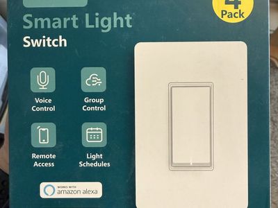 4-Pack Smart WiFi Light Switches (Alexa & Google)
