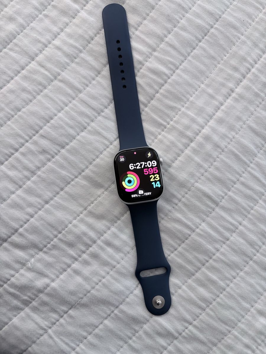 Apple Watch Series 10 46mm Silver AI Denim SB M/L GPS
