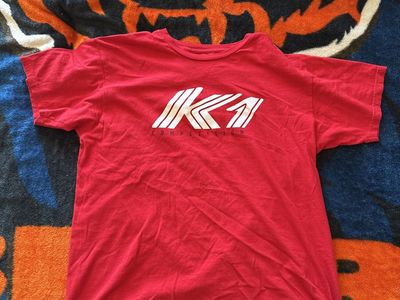 K1 Competition Red Graphic T-Shirt - Men's Large, Short Sleeve Cotton Casual Tee