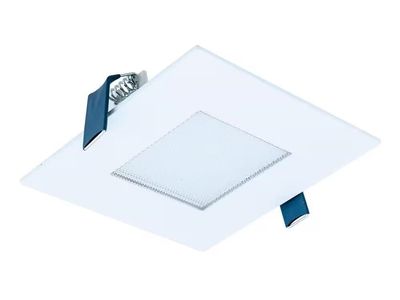 HALO 4 in. Square White 5-CCT Selectable Canless Integrated LED Downlight