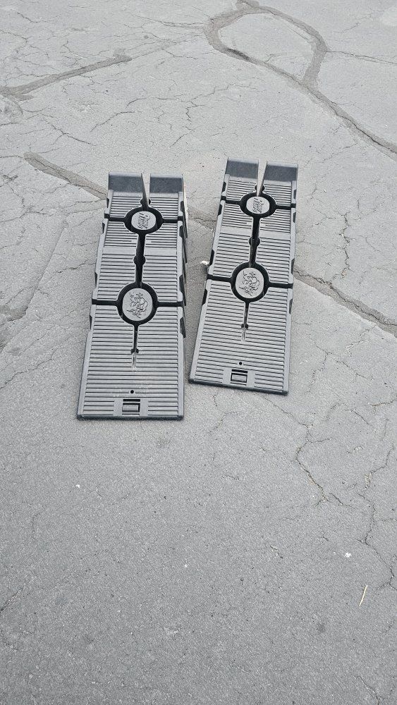 Rhino Ramps Vehicle Support System - Portable Car Ramps for Maintenance (Pair)