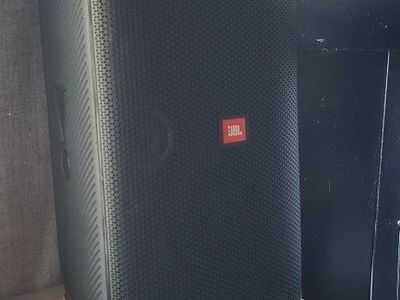 JBL PartyBox 100 Portable Bluetooth Speaker with Bass Boost, Light Show, and Mic/Guitar Inputs