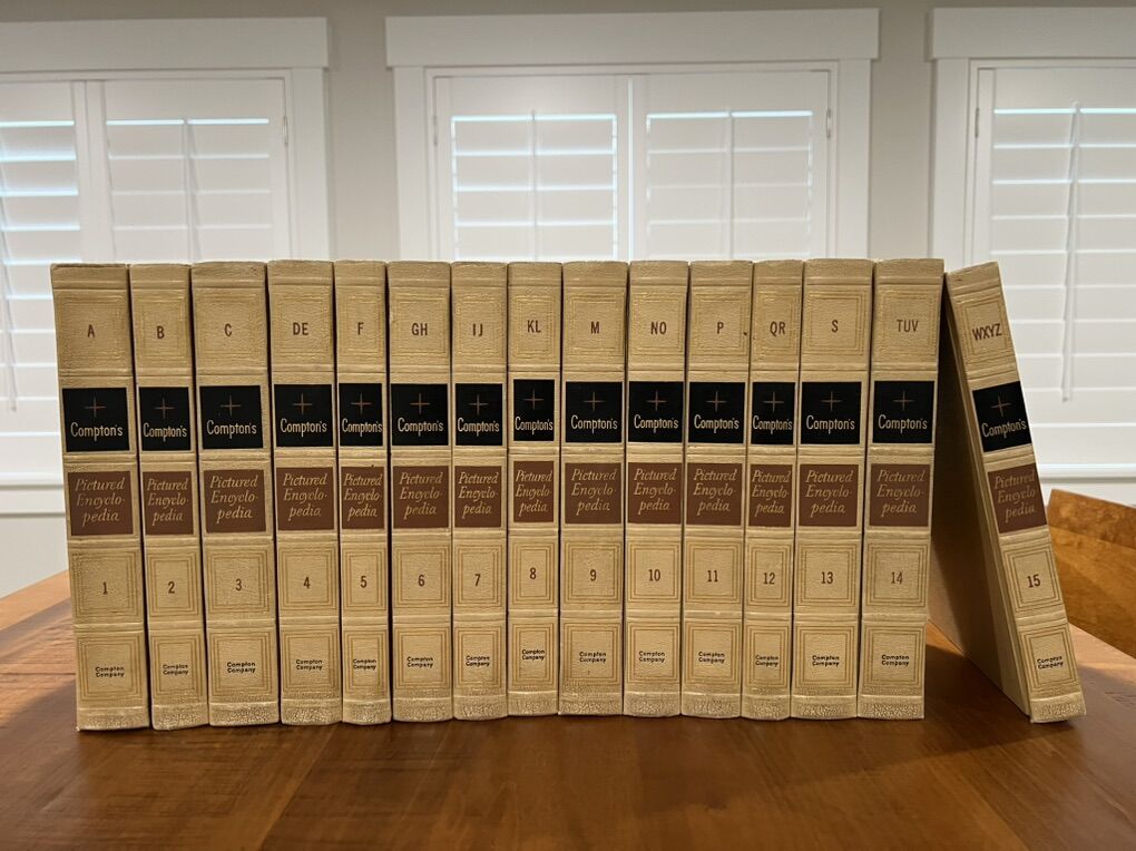 Compton's Pictured Encyclopedia 15 Vol Set