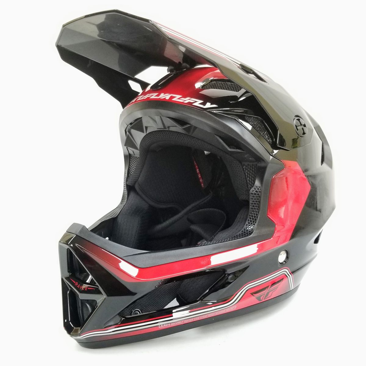 Fly Racing Rayce Repeat Bicycle Helmet Black/Red Size SM (73-3622S-L-R1-S4)