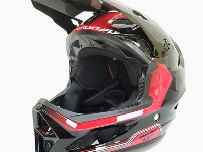 Fly Racing Rayce Repeat Bicycle Helmet Black/Red Size SM (73-3622S-L-R1-S4)