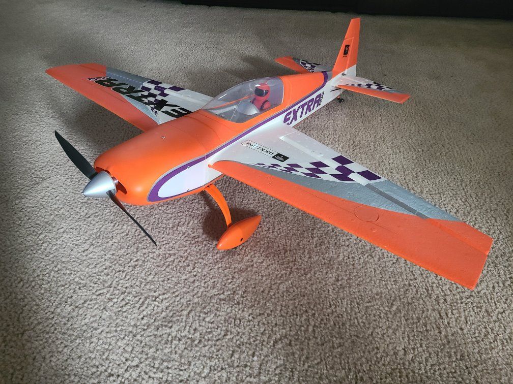 ParkZone Extra 300 RC Plane with Spektrum AR600 Receiver - Orange & White