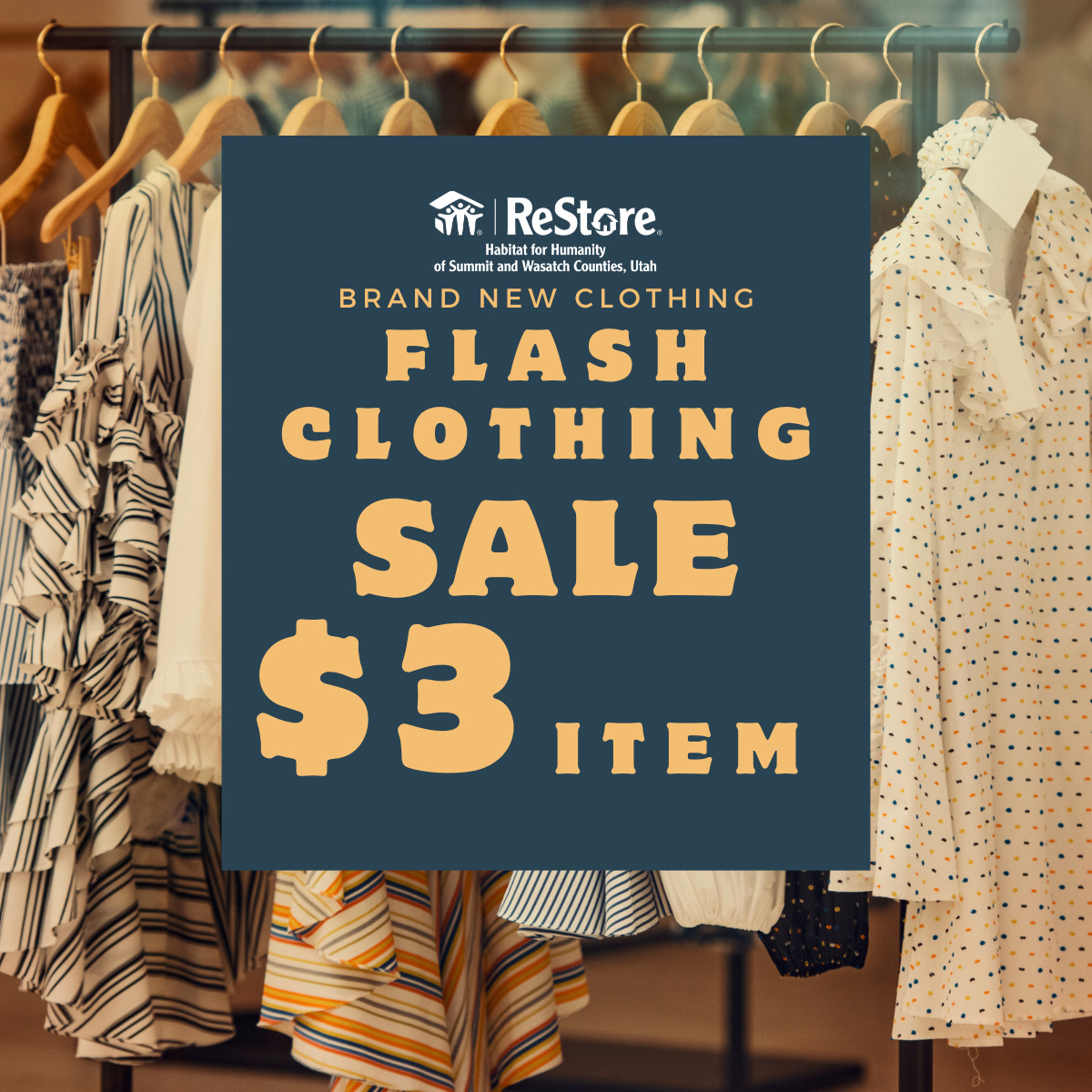 BRAND NEW clothing $3 per item