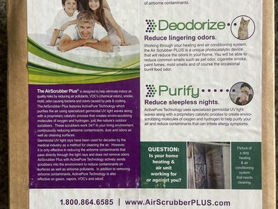 ActivTek AirScrubber Plus Air Purifier System (No Ozone)