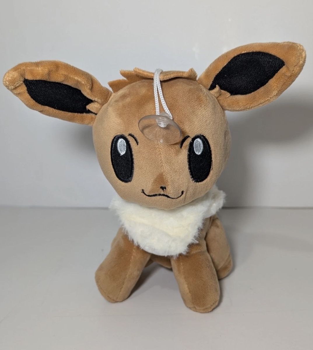 Pokemon Eevee Plush with Suction-cup Hanger 9"