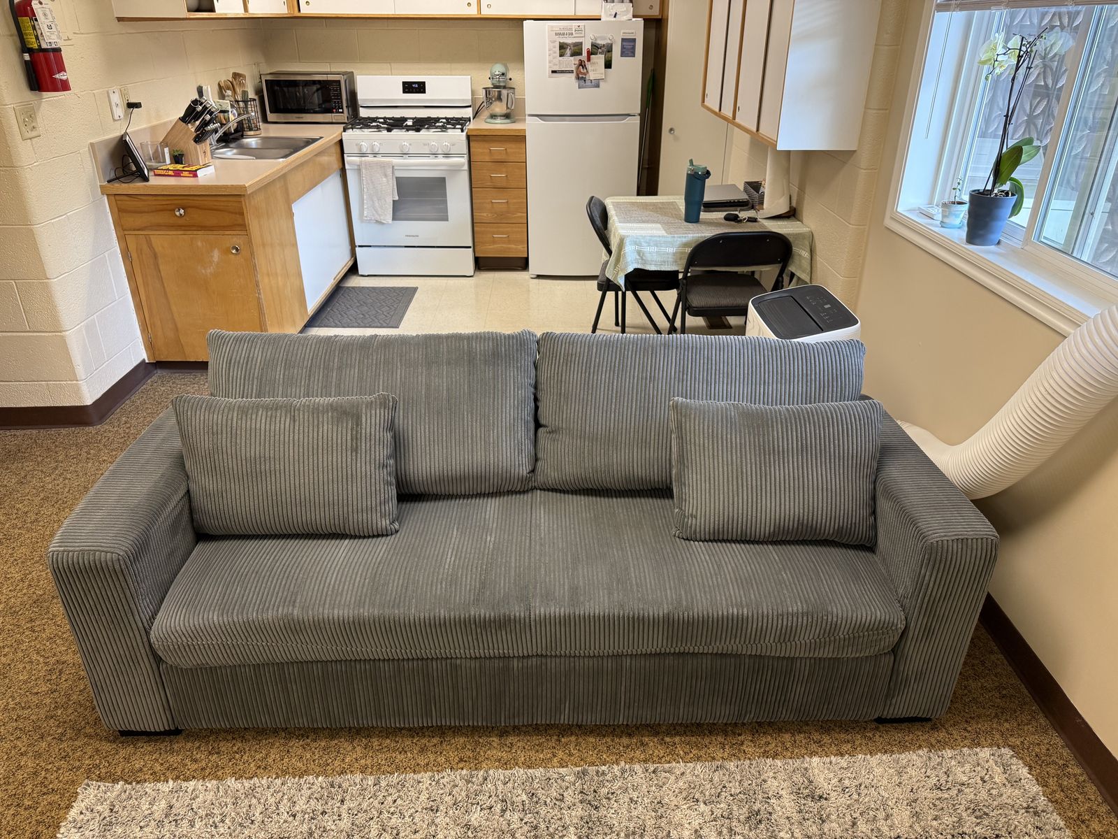 Small gray couch